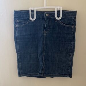 Classic Blue Denim Skirt